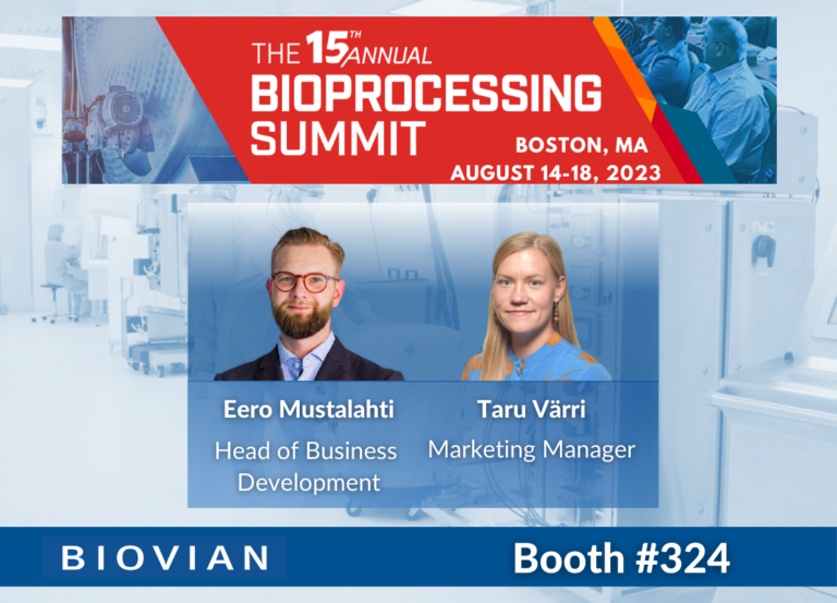 Biovian attending the Bioprocessing Summit 2023, Boston Biovian